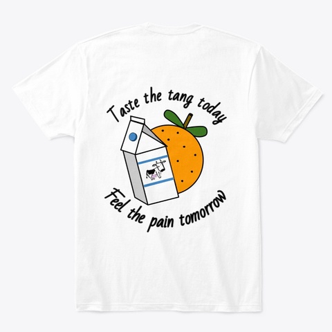 Milánge Merch White T-Shirt Back