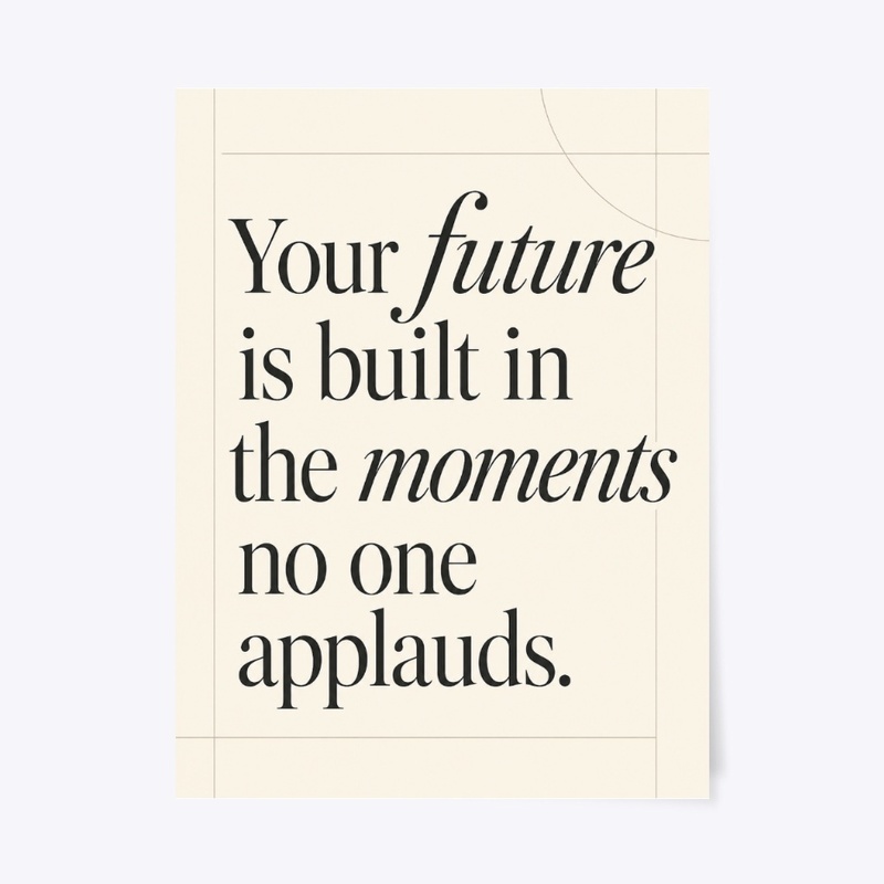 Quiet Work Success Wall Art