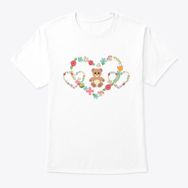 Flower Hearts with Teddy T-shirt