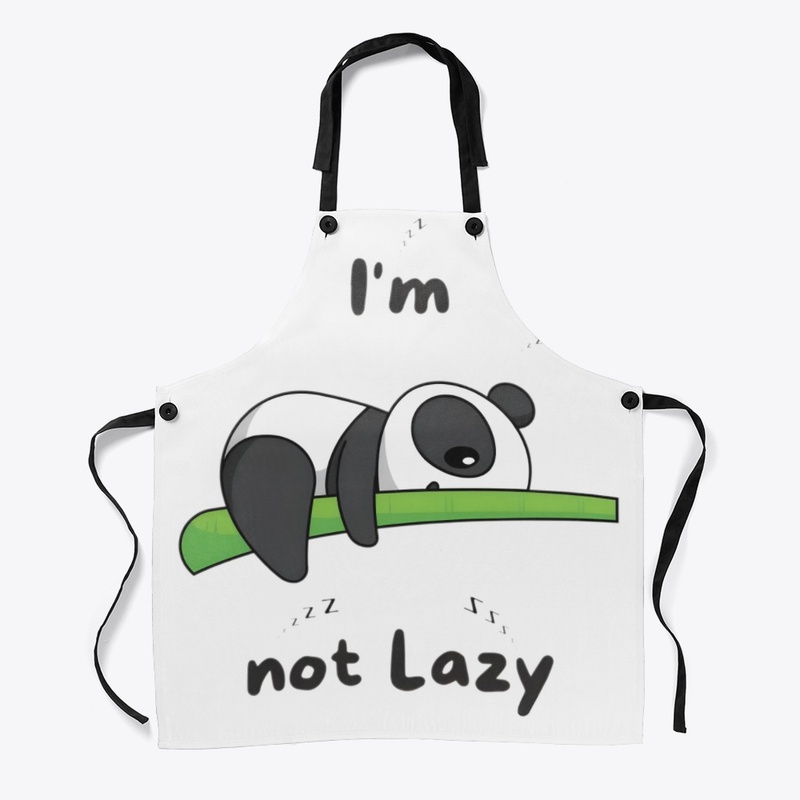 I m not lazy panda (sarcastic) Printed 