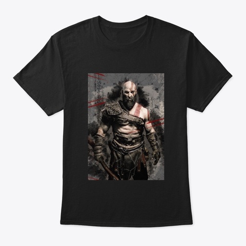 Kratos Black T-Shirt Front