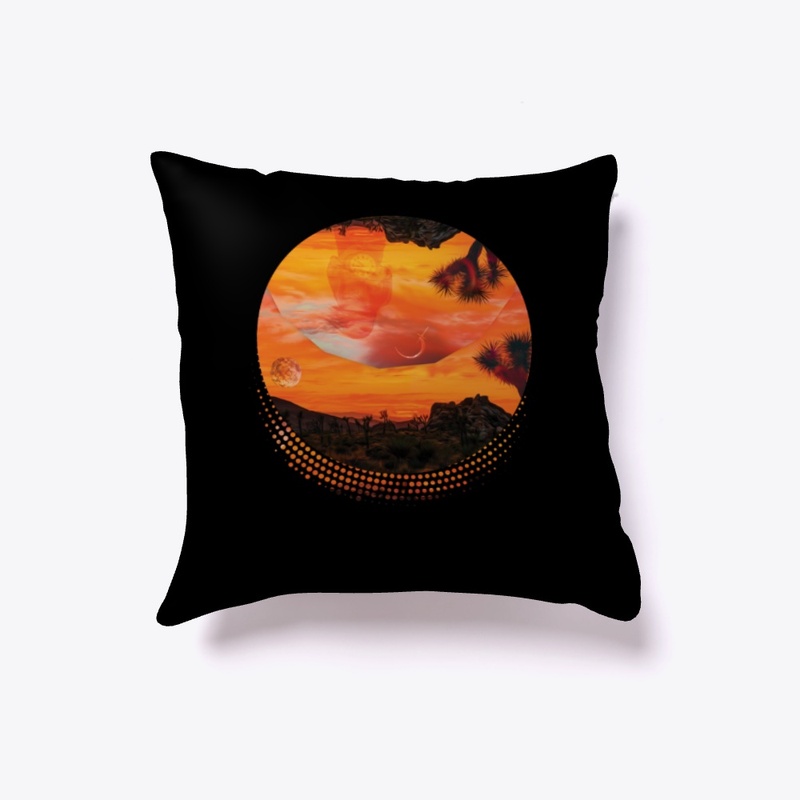 Sunset in the desert 	