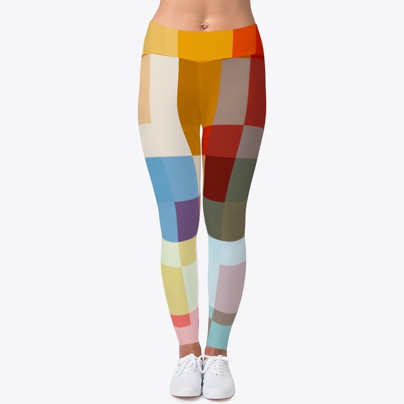 Abstract Pixel Patchwork Pattern Art