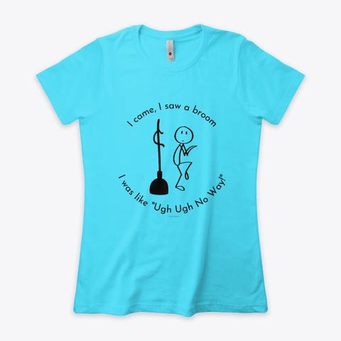 Ugh Ugh No Way Tahiti Blue  T-Shirt Front