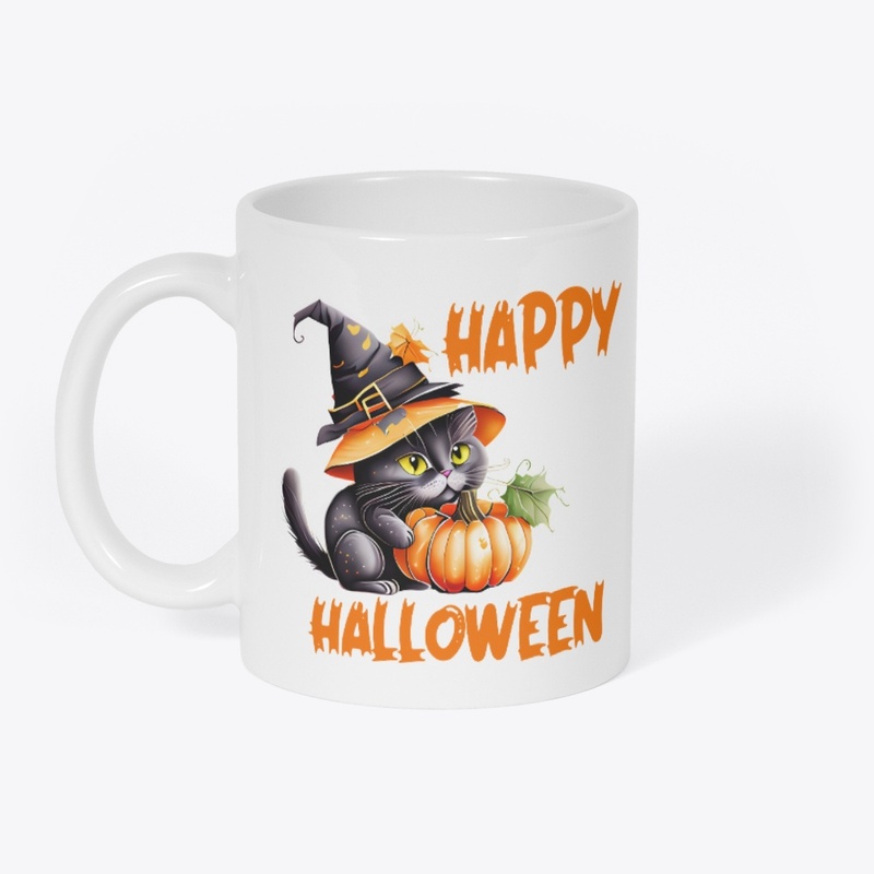 Halloween Cat Shirt , Halloween Tshirt