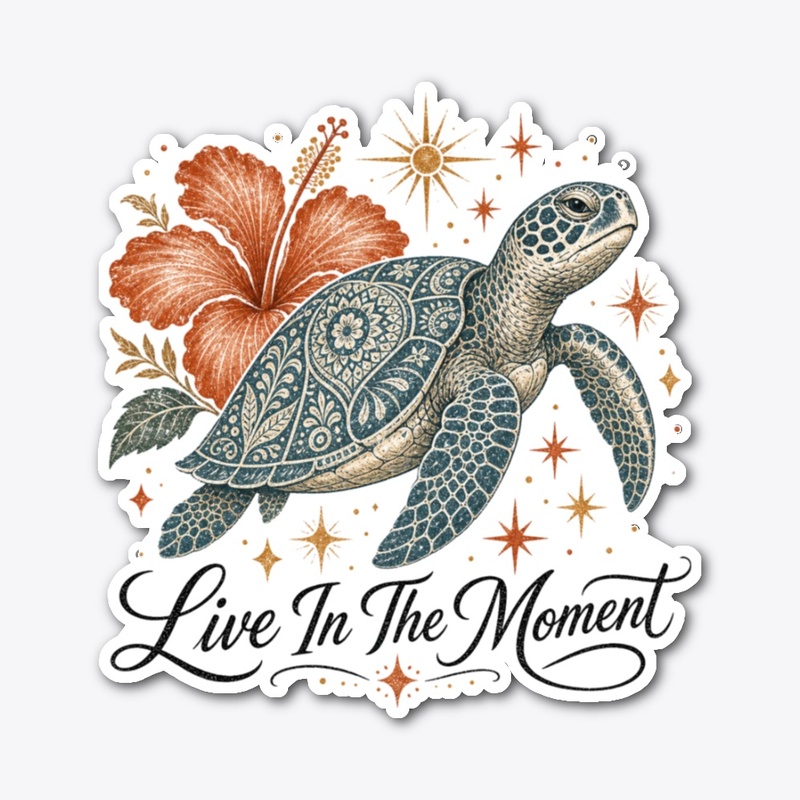 Boho Sea Turtle  vintage Graphic Shirt