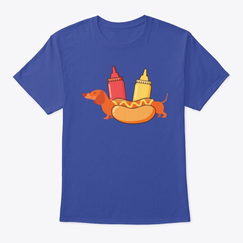 Funny Dachshund Wiener Hot Dog