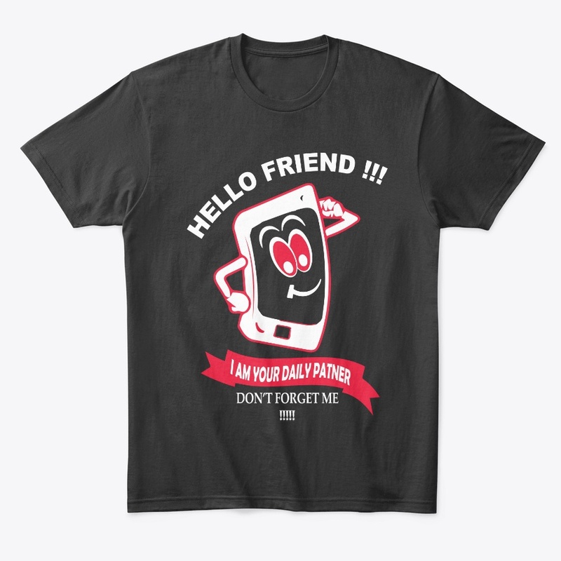 Mobile Lover T-Shirt Hello Friend