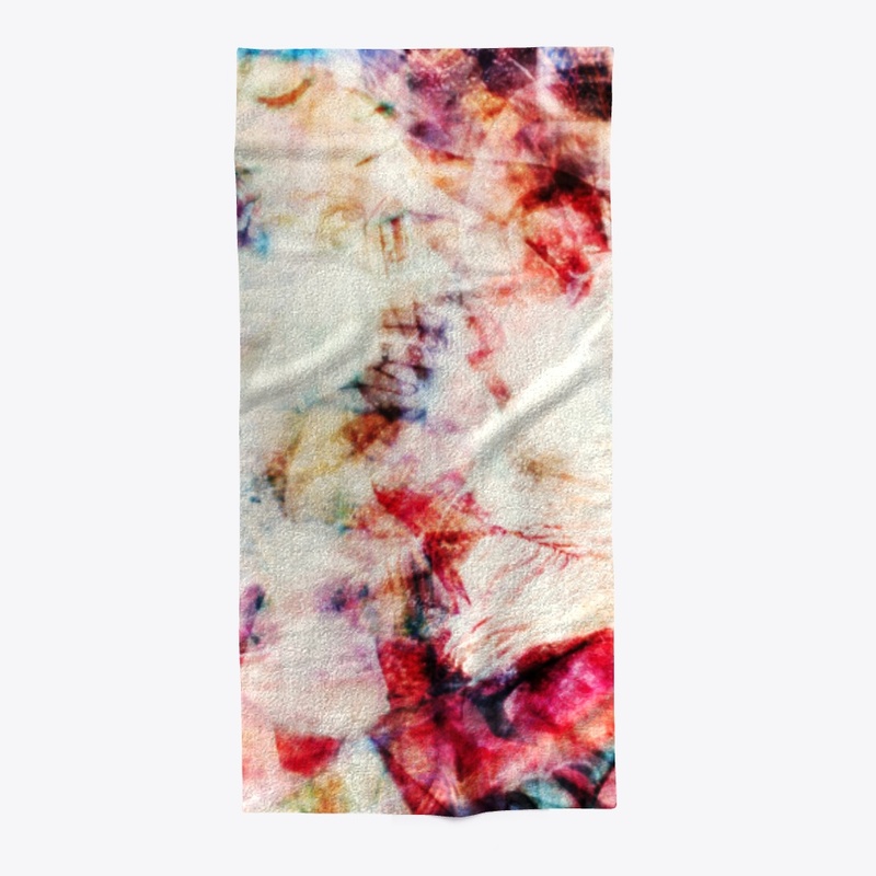 Abstract Tropical Patchwork Pattern