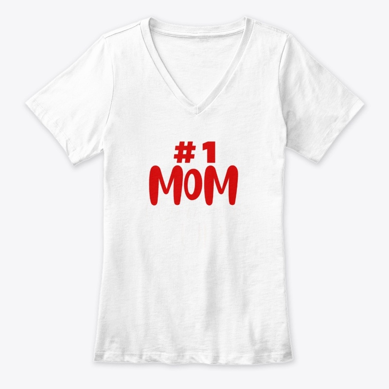 Number One Mum Red
