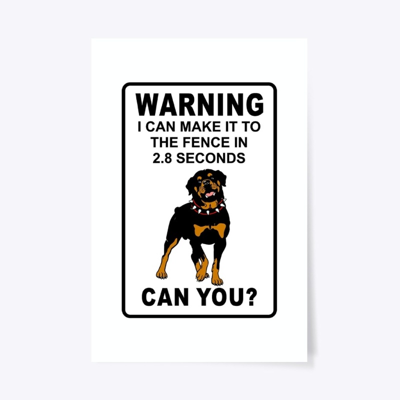Rottweiler Warning Sign
