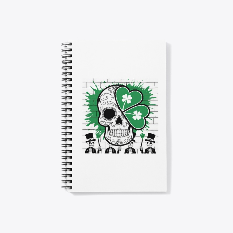 Skulls with St. Patrick's Day symbols
