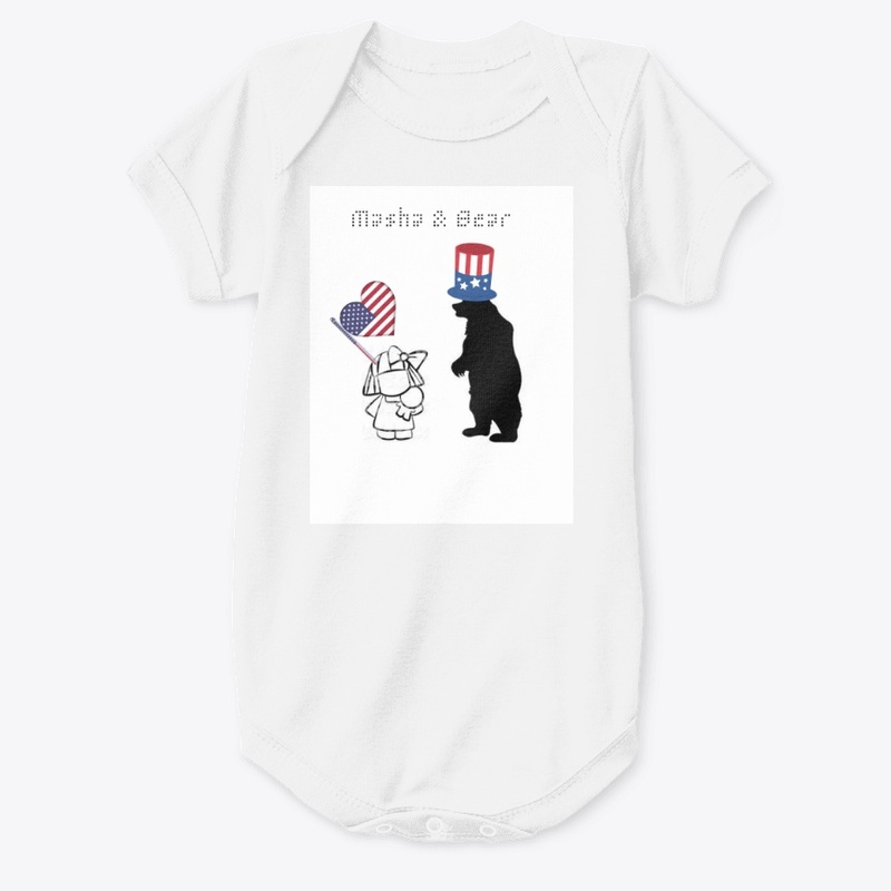 Masha & Bear Happy Independence day Tee!