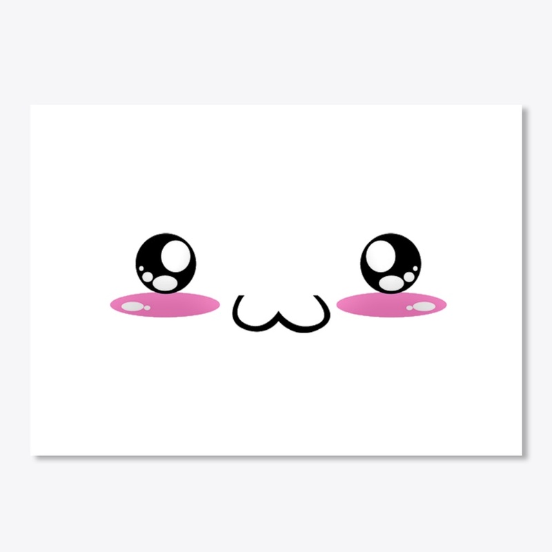 kawaii japaneses faces design: happy