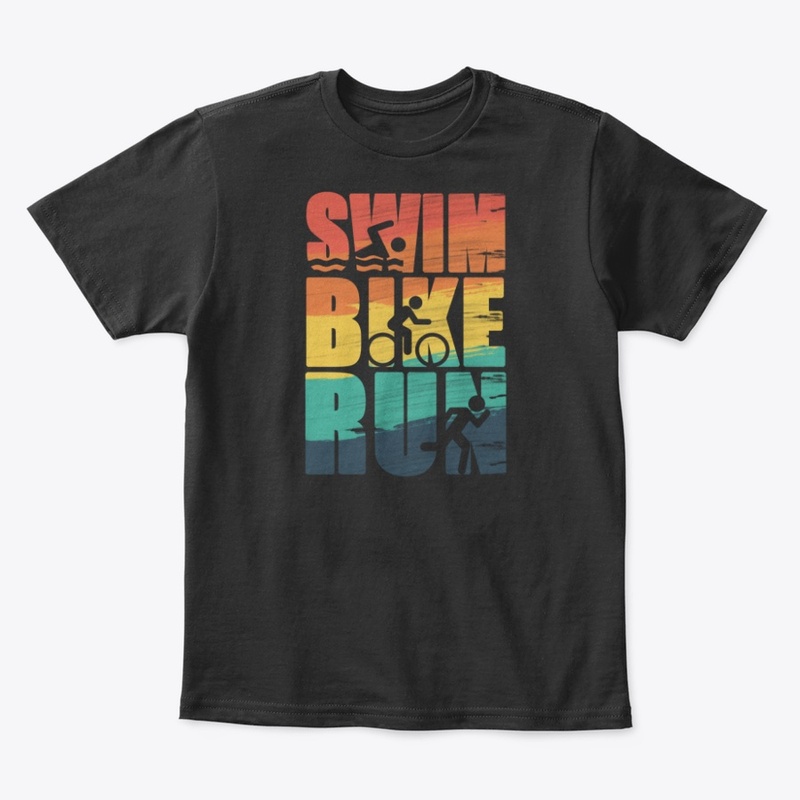 Triathlon Sports swim bike run T-Shirt