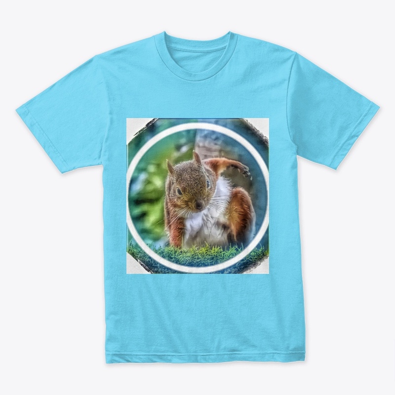 Stylish super hero squirrel T-shirt