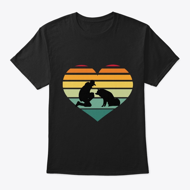 Vintage heart dog lovers Tshirts