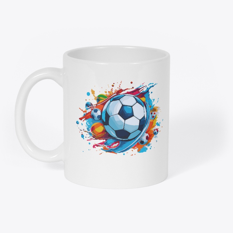 Modern Colorful Soccer Club T-Shirt
