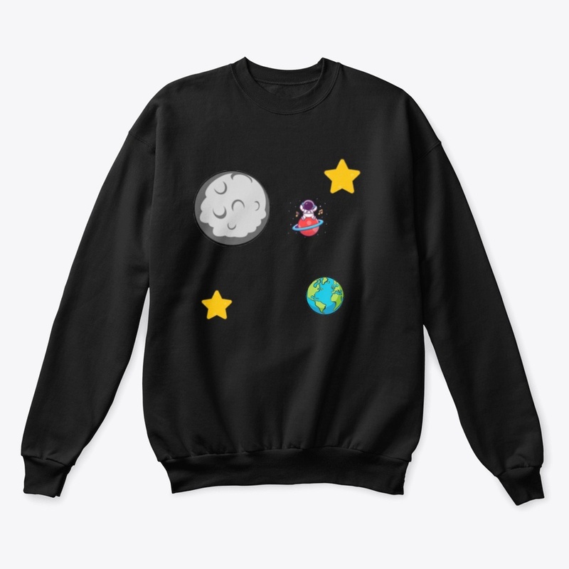Space lovers moon and astronaut