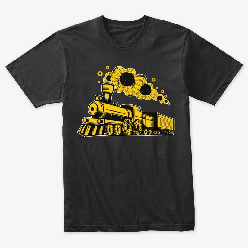 Sunflower smoke Railroad Trains railway