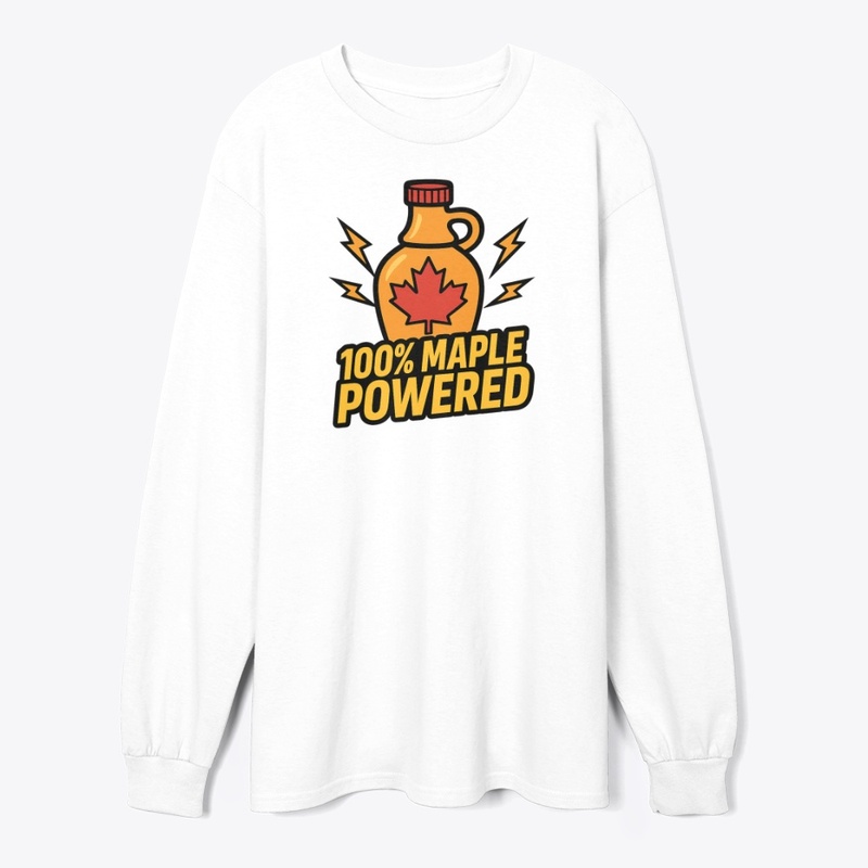 100% Maple Powered" Canadian Syrup 