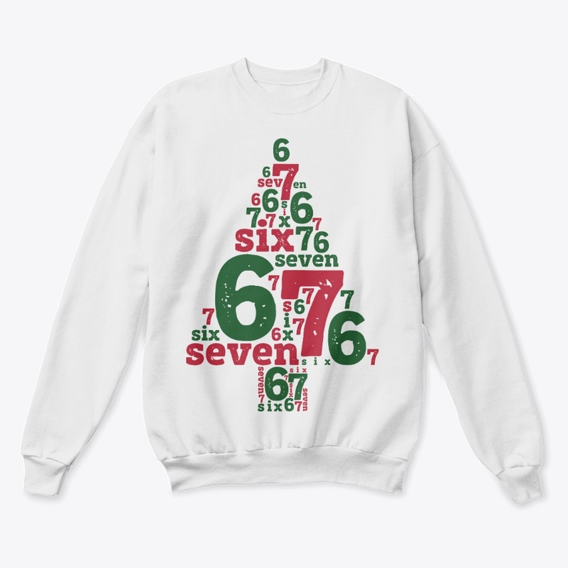 6 7 Christmas Tree Meme Sweater Funny