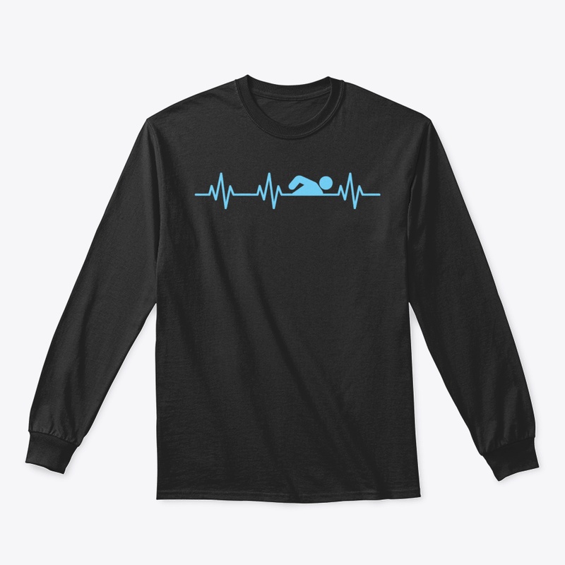 Swimmer Heartbeat Funny Swimming Accesso