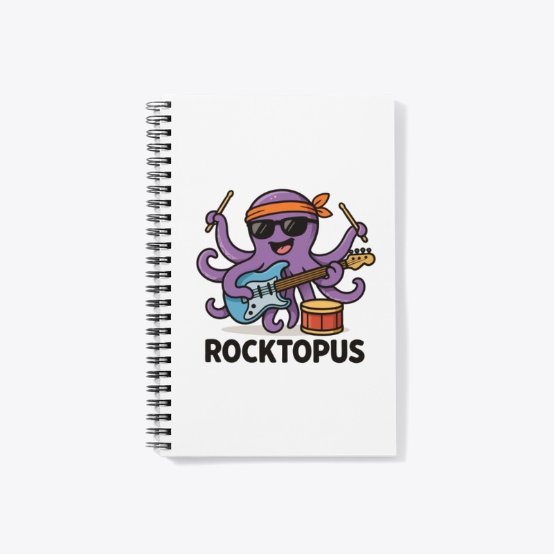 Rocktopus Funny Octopus Character
