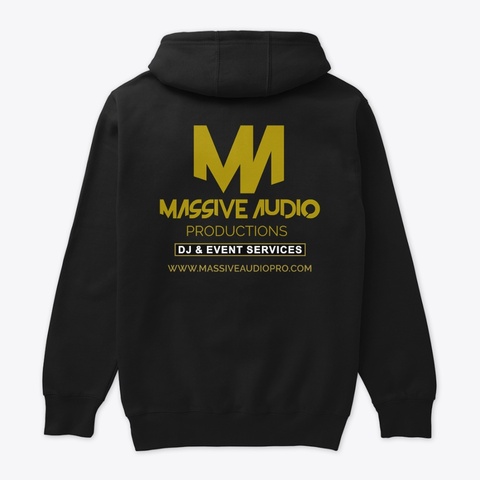 Massive Audio Productions | Hoodie Black T-Shirt Back