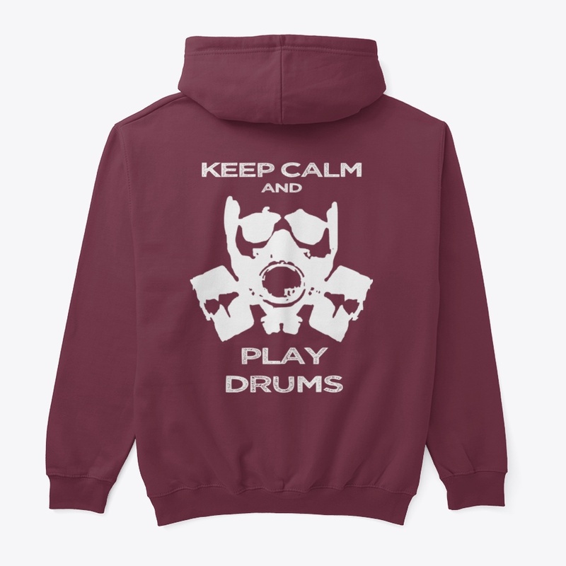 ACD - KEEP CALM PLAY DRUMS HOODIE