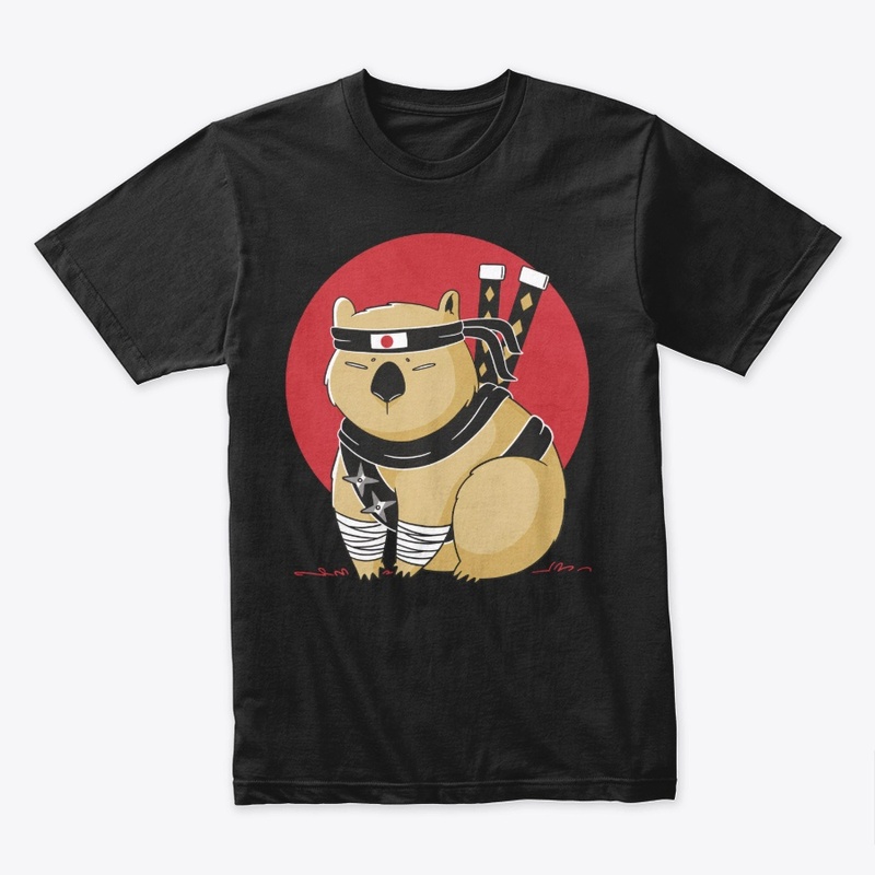 Ninja Wombat, Funny Warrior Animal