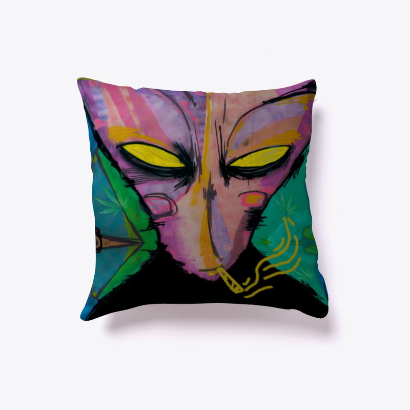 Smoking Alien T-shirt 
