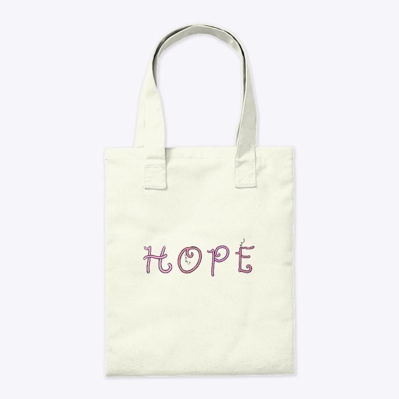 Hope Word Art in Shades of Pink