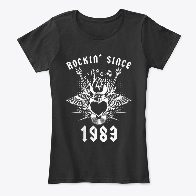 Rockin Since 1983 37Th Birthday Item Tee