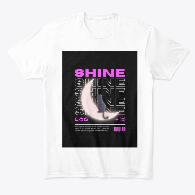 Moonlight Cat: Shine Graphic T-Shirt"