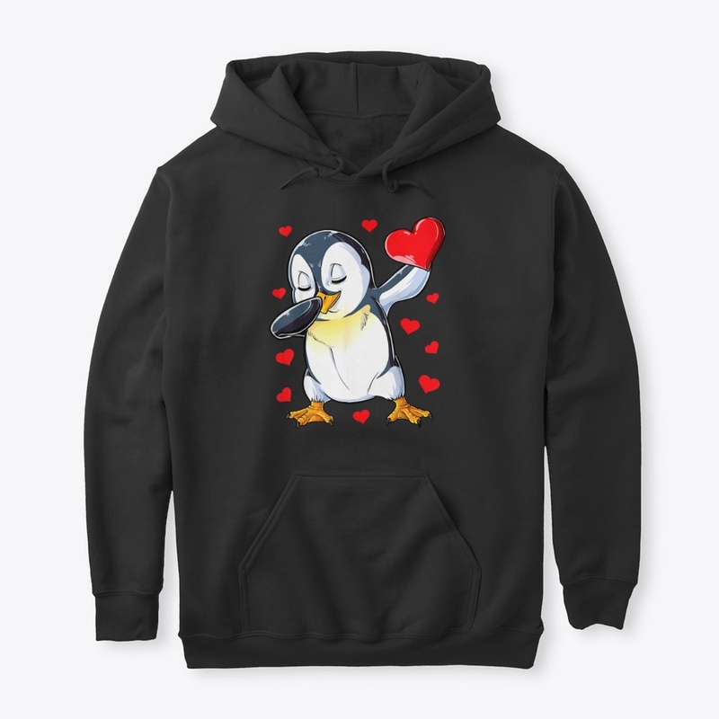 Dabbing Penguin Valentines Day