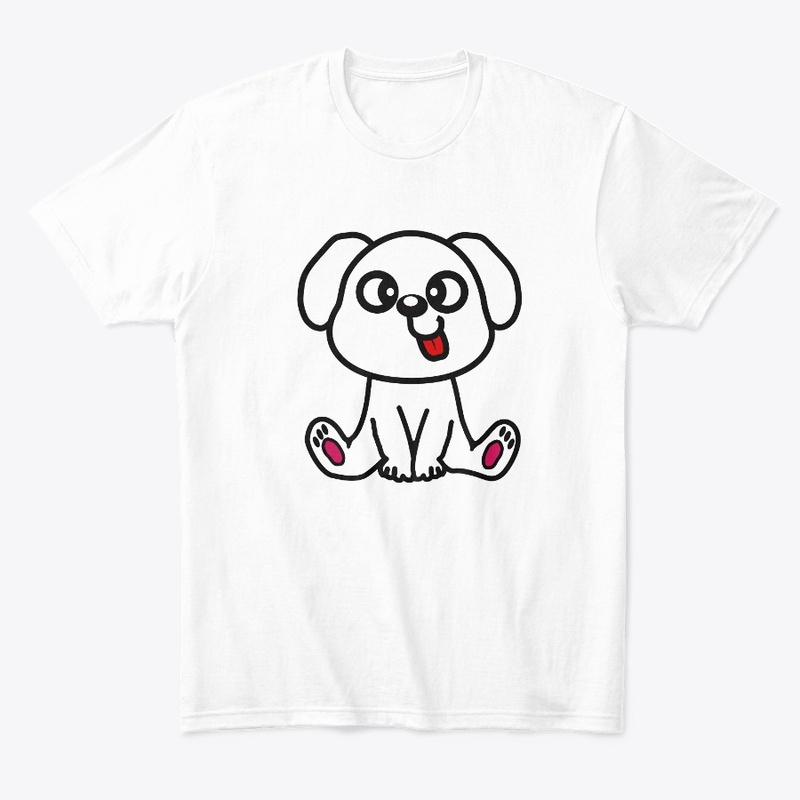 T-shirt with a cute cartoon dog design