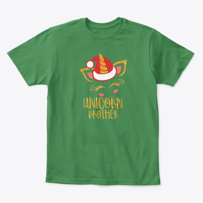 Cute Brother Christmas Unicorn T-Shirt