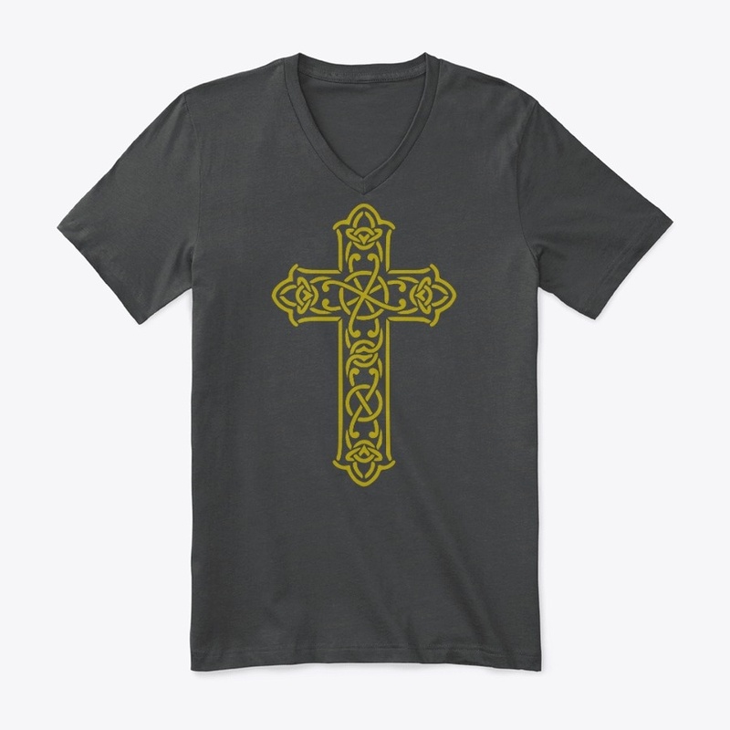 Golden Celtic Cross
