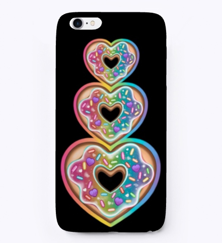 Rainbow Heart Doughnut 