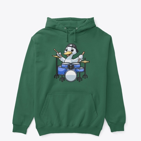 Derick The Drumming Goose Forest Green Kaos Front