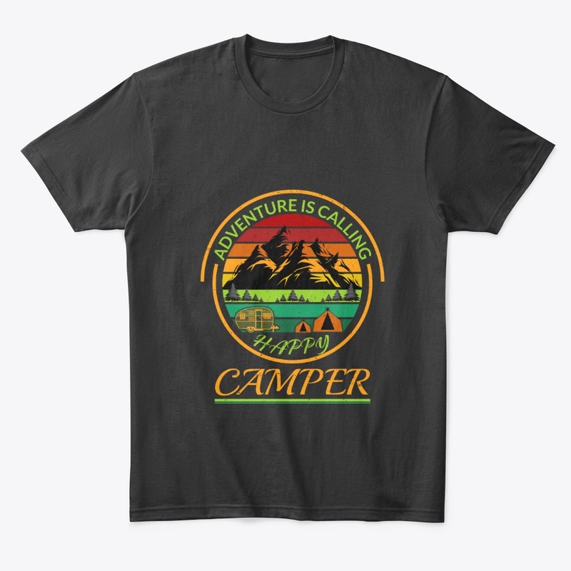 VINTAGE Camping T-Shirt Happy Camper