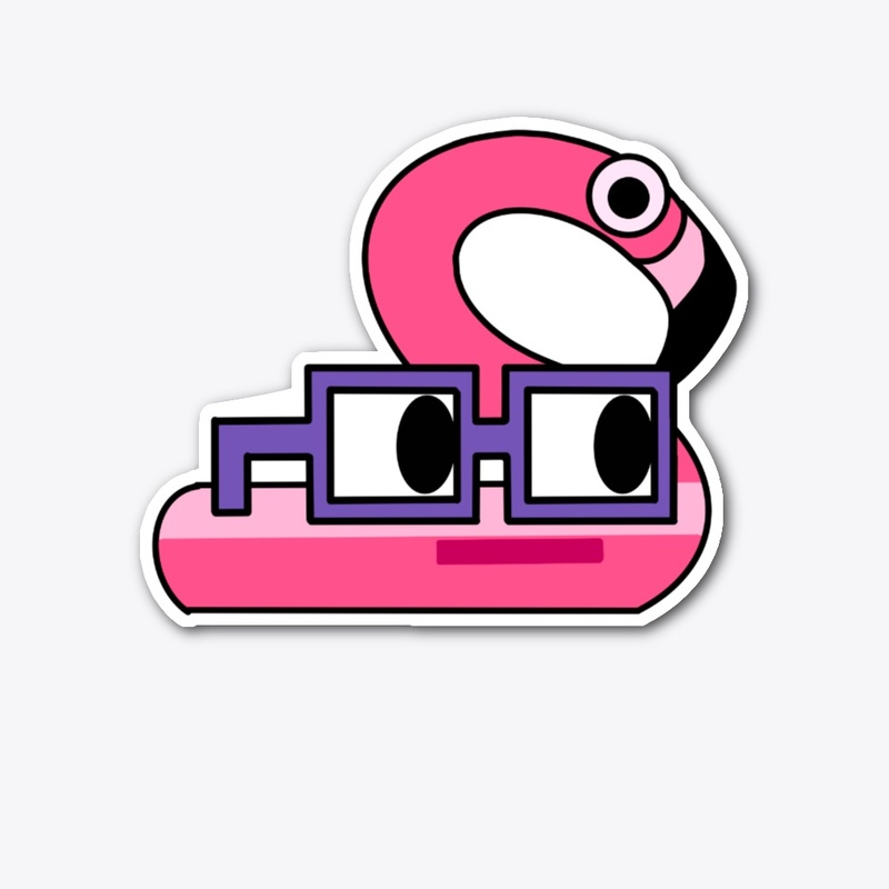 Flamingo Noundles Sticker