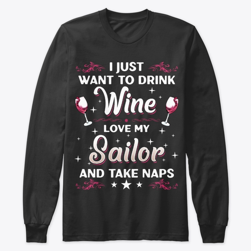 Funny Sailor's Wife And Wine Lover Gift