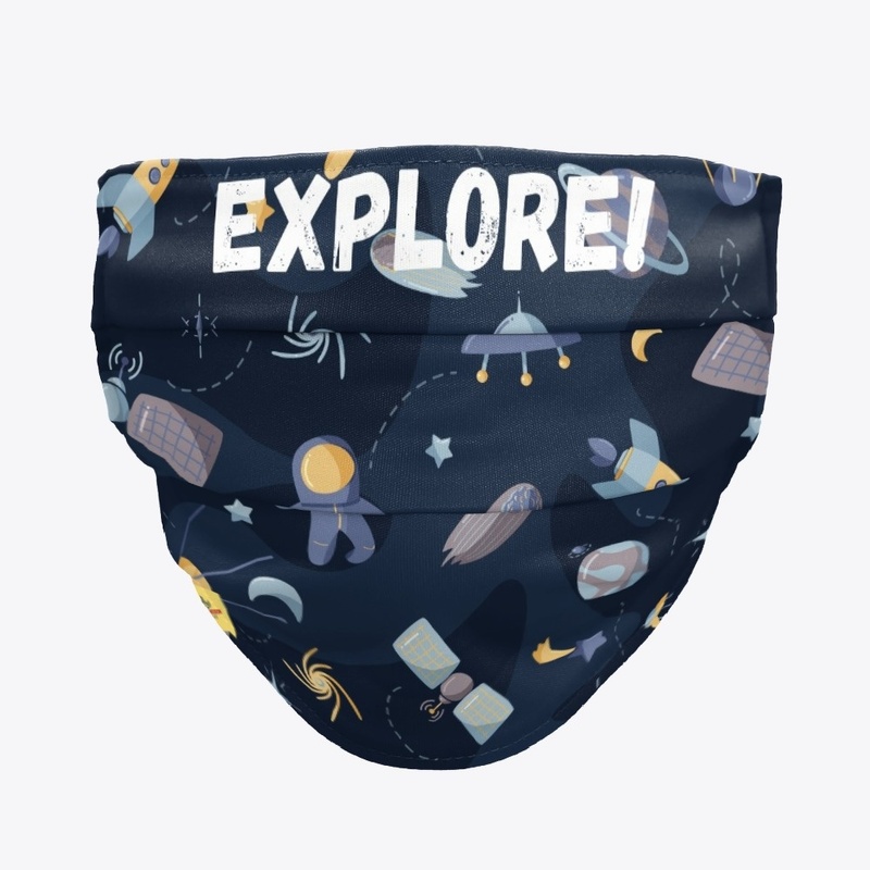 Explore! Space Face mask