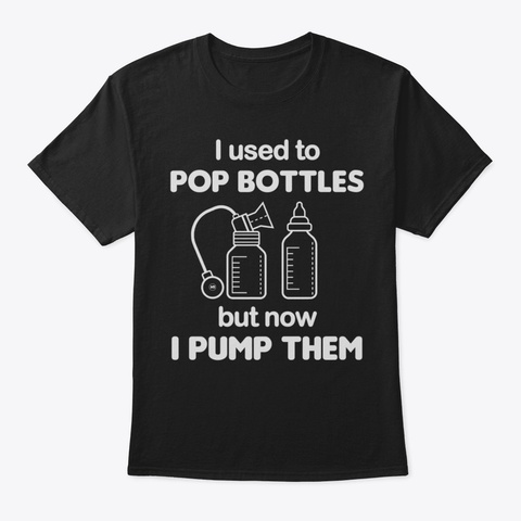 Breastfeeding Mom Pump Shirt20 Black T-Shirt Front