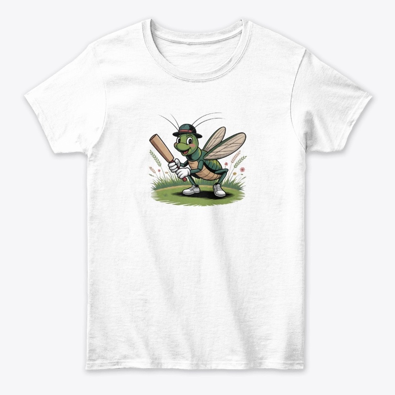 Cricket Cartoon T-shirt design