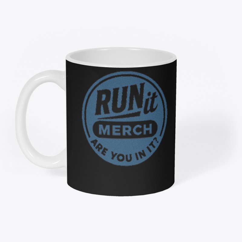 Blue Run It Merch Logo Tee
