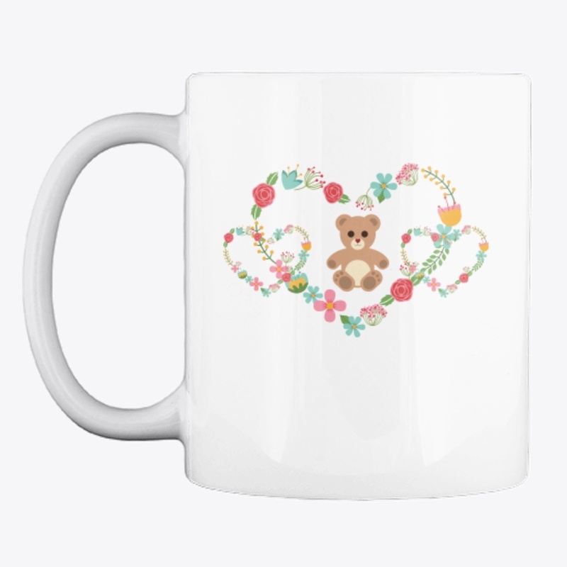 Flower Hearts with Teddy T-shirt