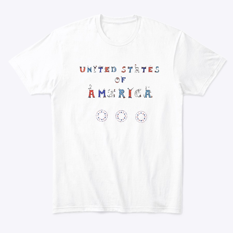 USA United States of America  Word Art